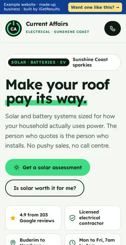 Current Affairs Electrical example website